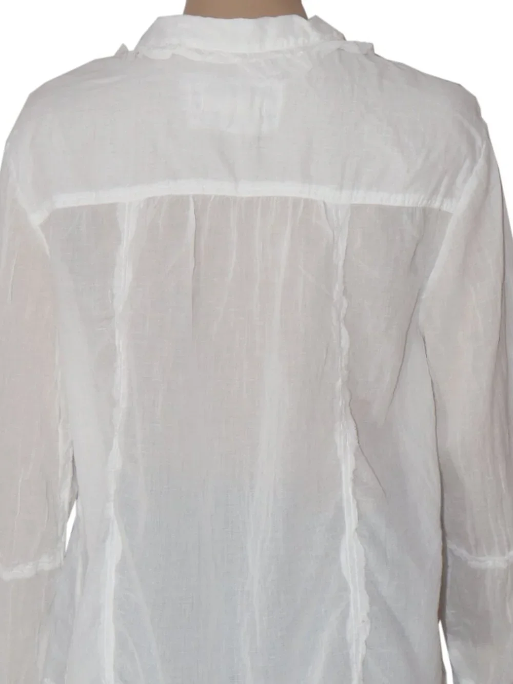 Free People We The Free Savannah Ruffle Buttondown Top Bell Sleeve Top Ivory S
